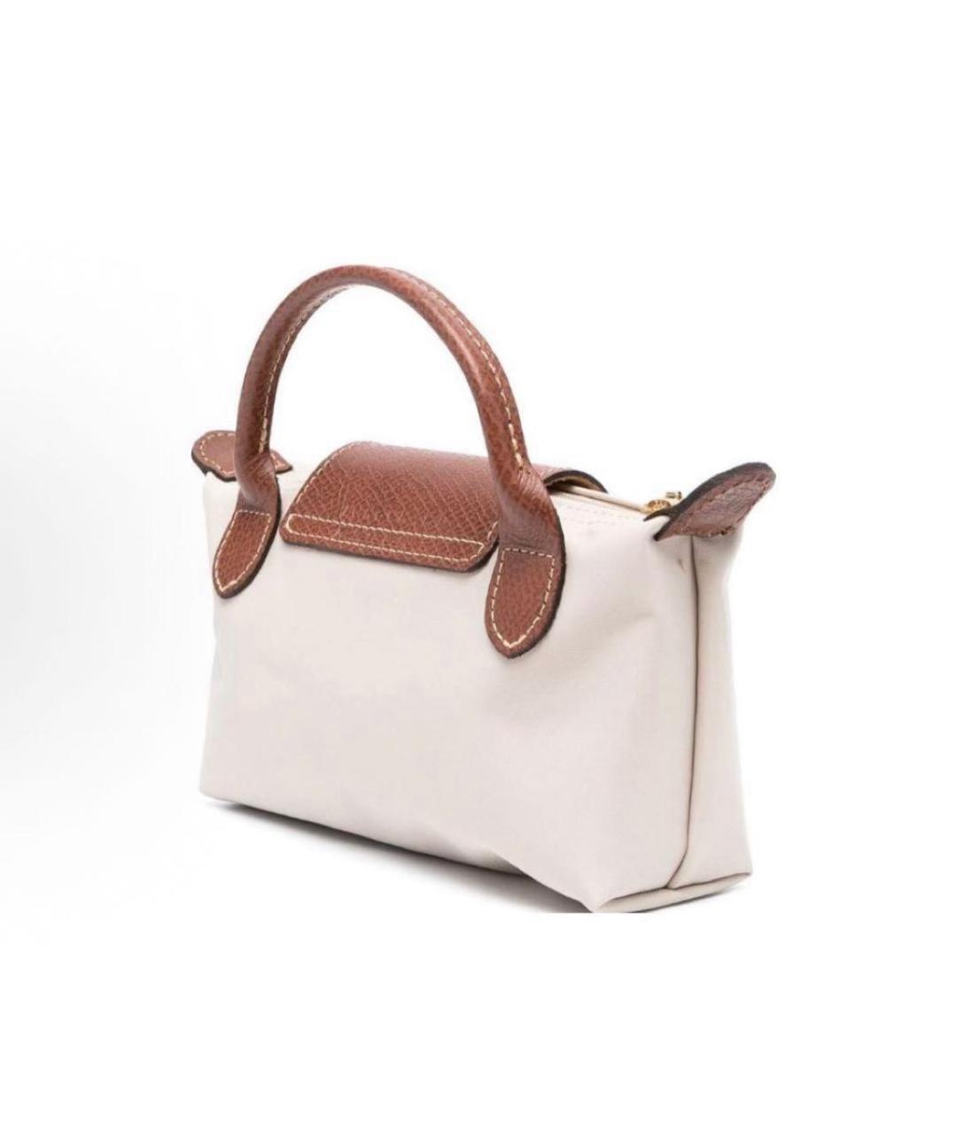 LONGCHAMP Бежевая сумка с короткими ручками, фото 3