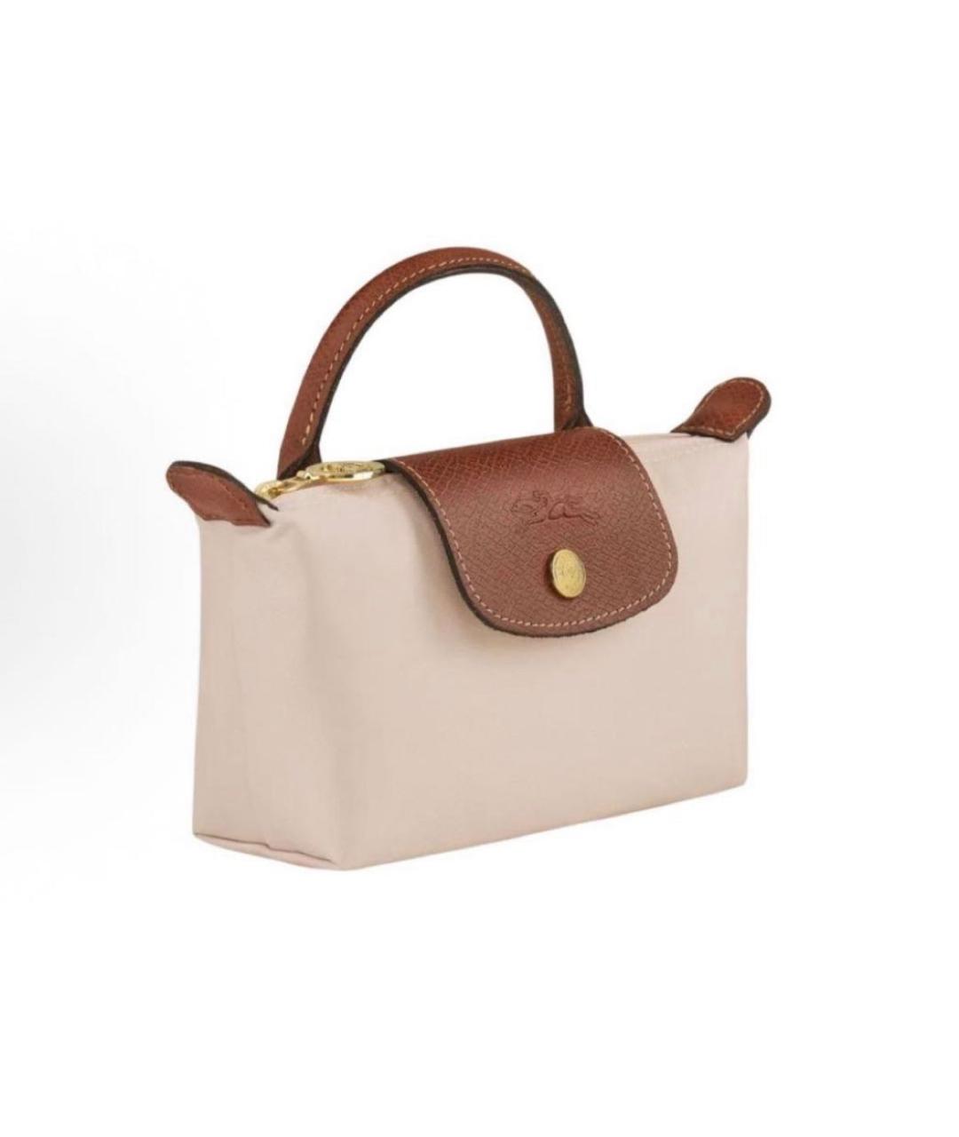 LONGCHAMP Бежевая сумка с короткими ручками, фото 2
