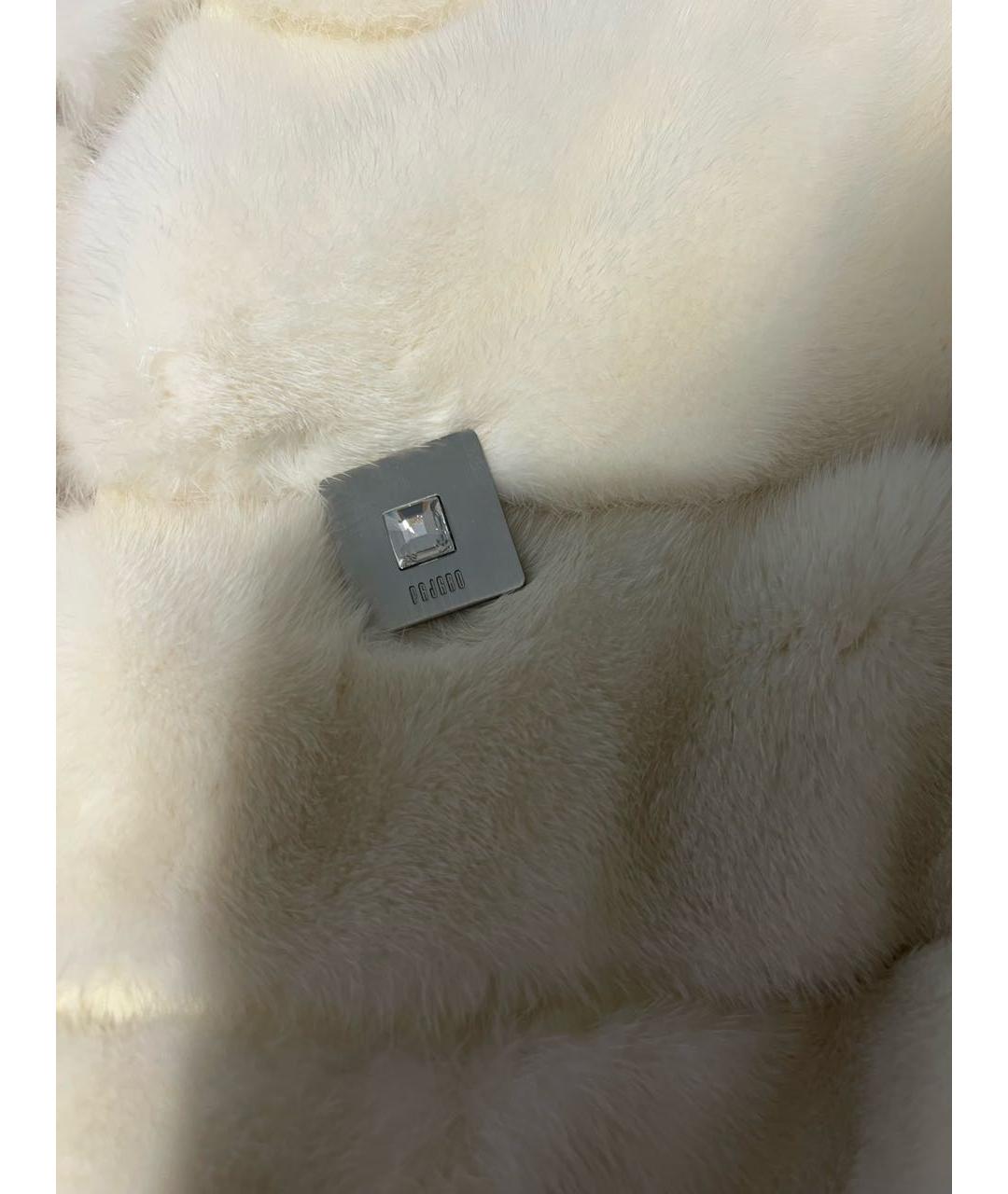 VINICIO PAJARO Белая меховая шуба, фото 6