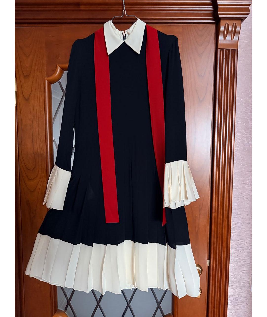 GUCCI Черное шелковое платье, фото 6