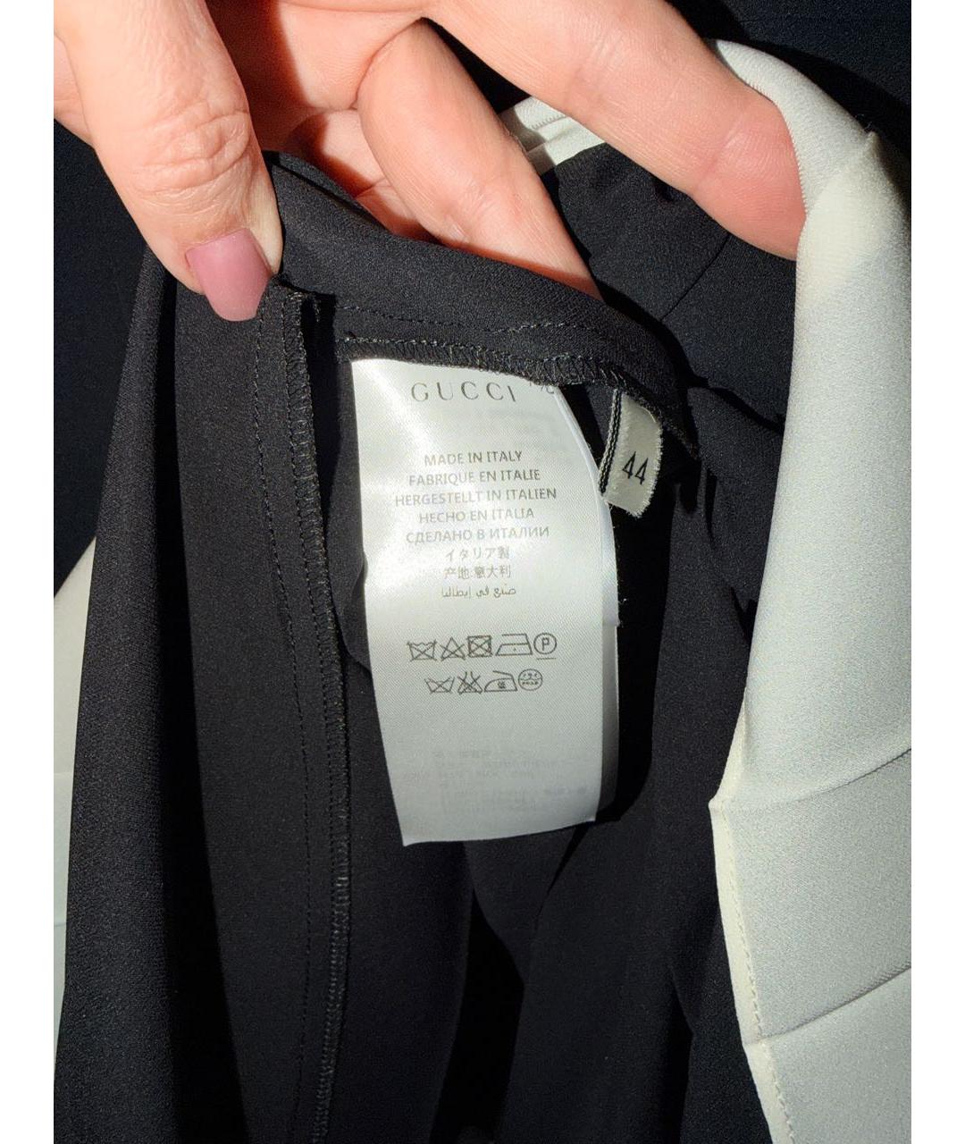 GUCCI Черное шелковое платье, фото 3