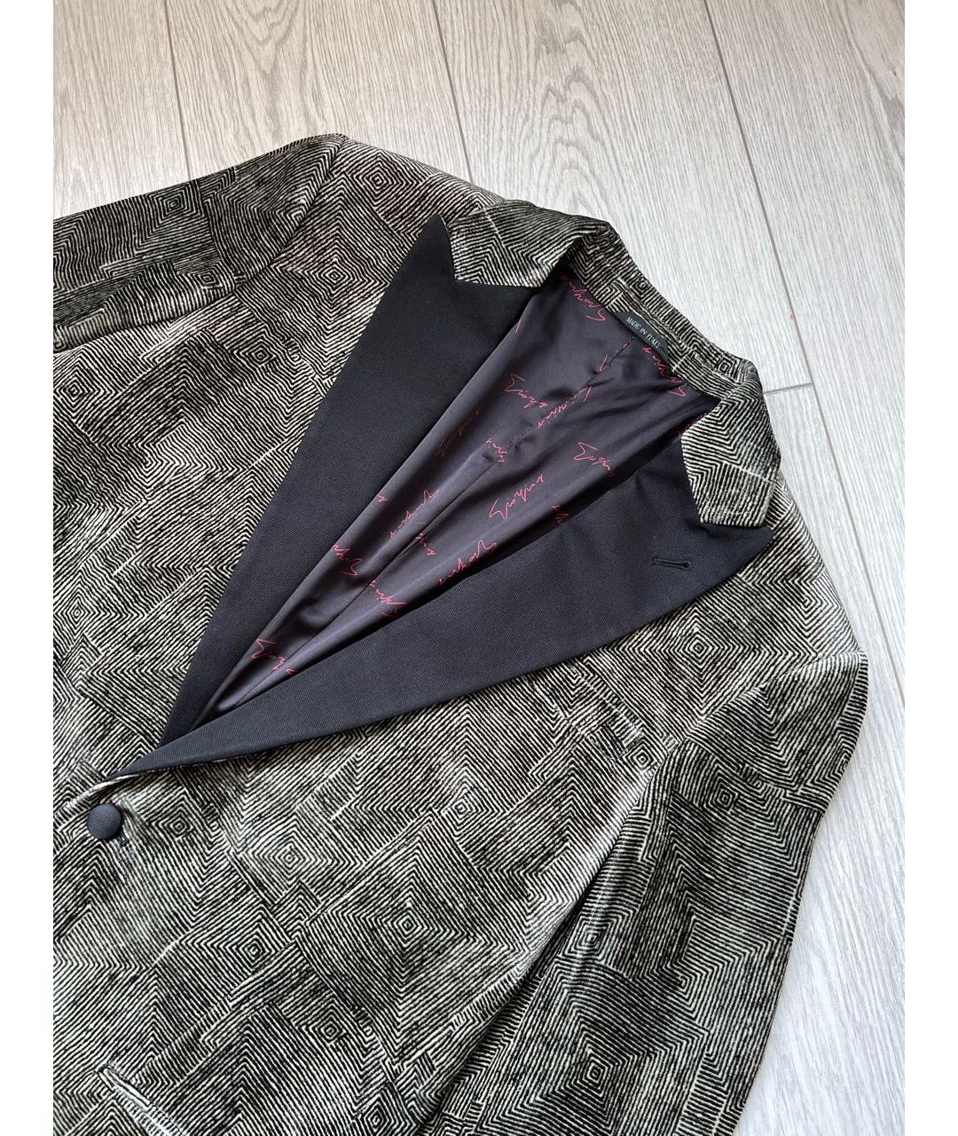 GIORGIO ARMANI Серый вискозный пиджак, фото 7
