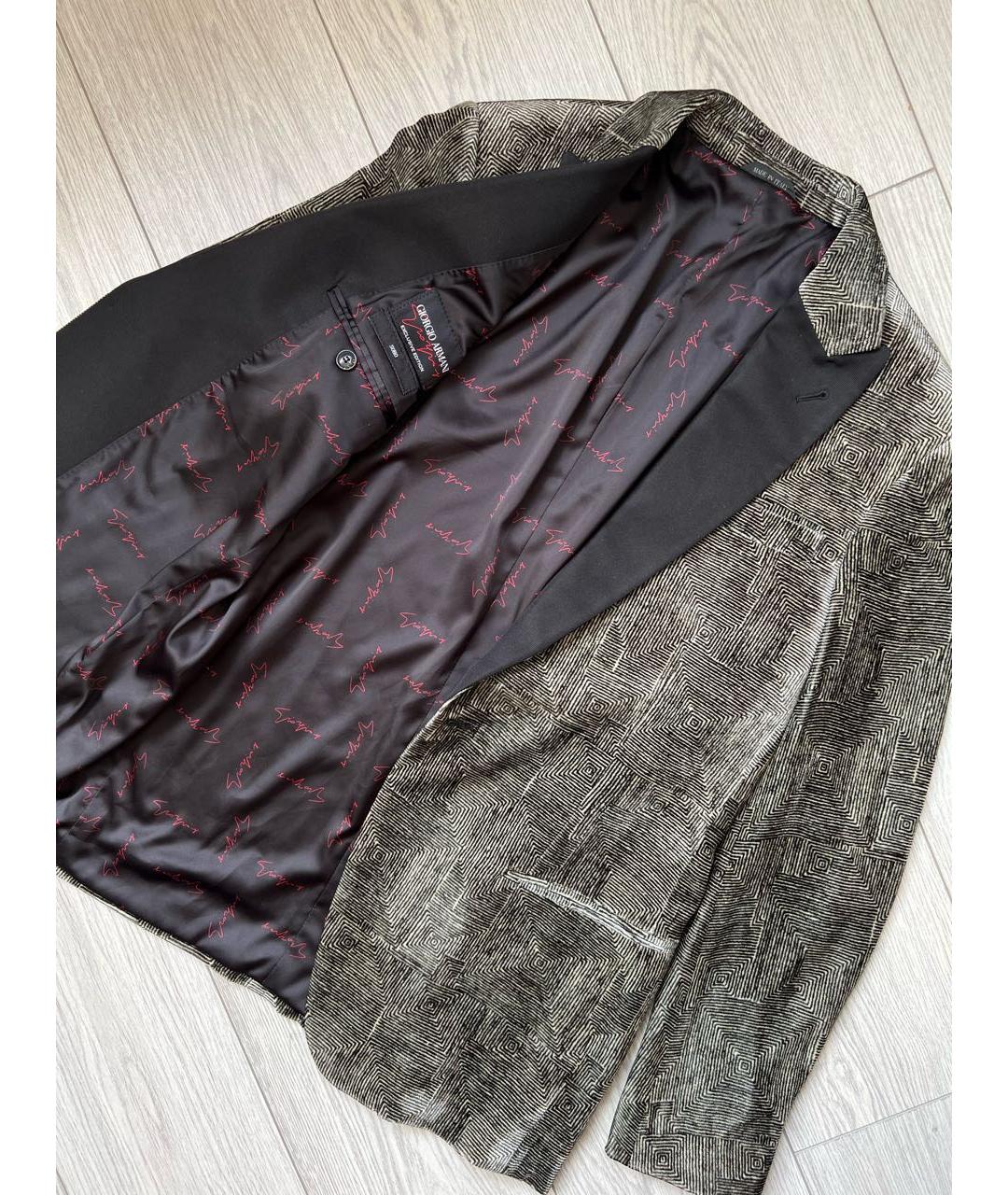GIORGIO ARMANI Серый вискозный пиджак, фото 6