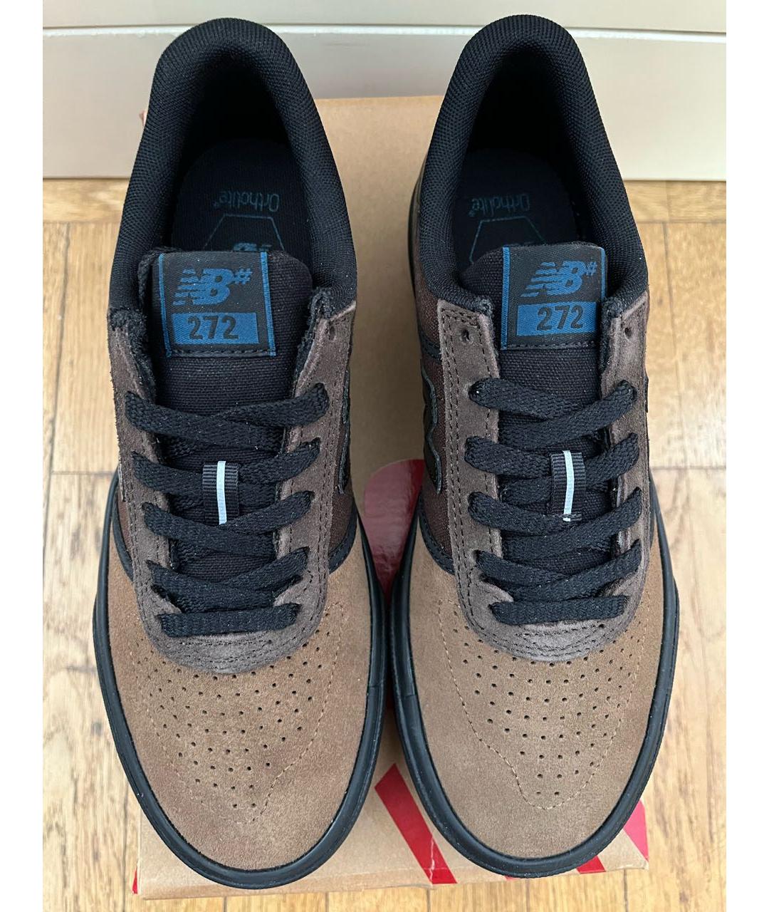 NEW BALANCE Коричневые замшевые кеды, фото 3