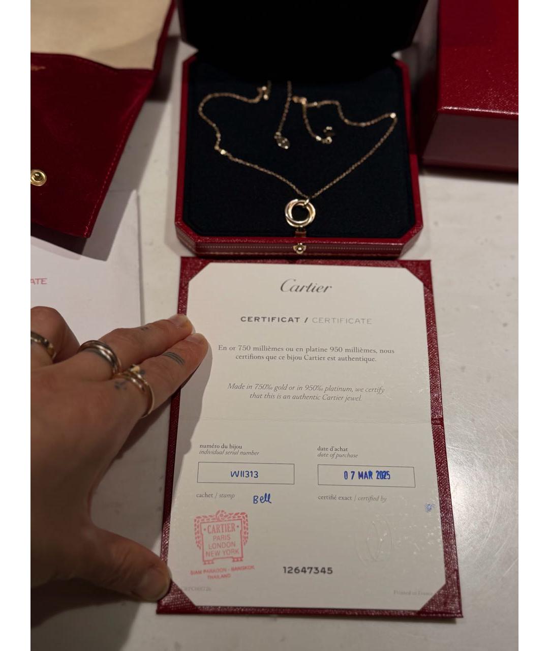 CARTIER Золотое колье из желтого золота, фото 4