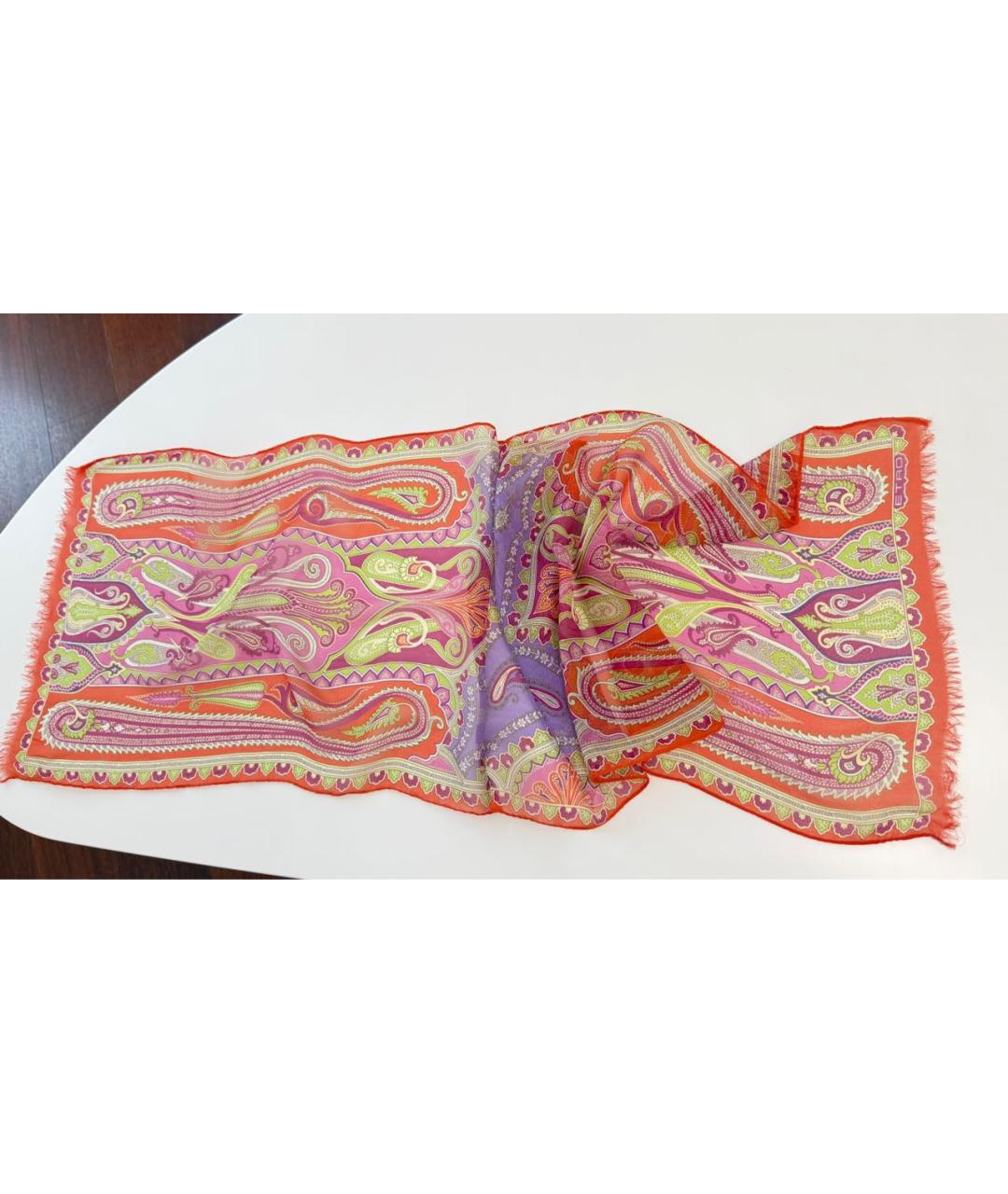 ETRO Мульти шелковый платок, фото 6