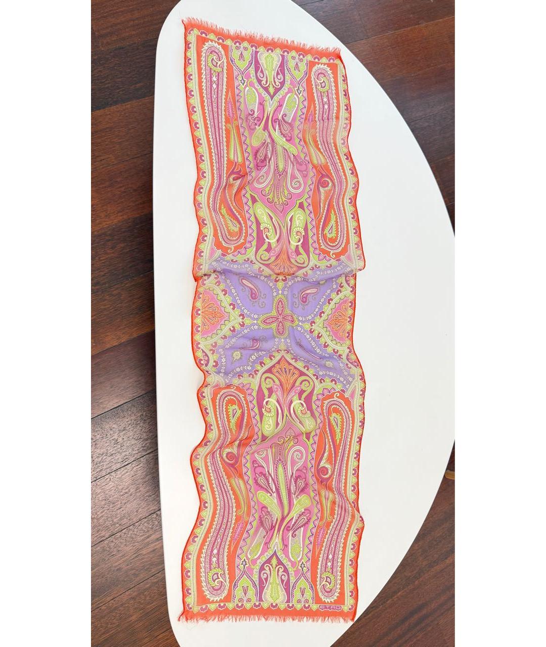 ETRO Мульти шелковый платок, фото 7