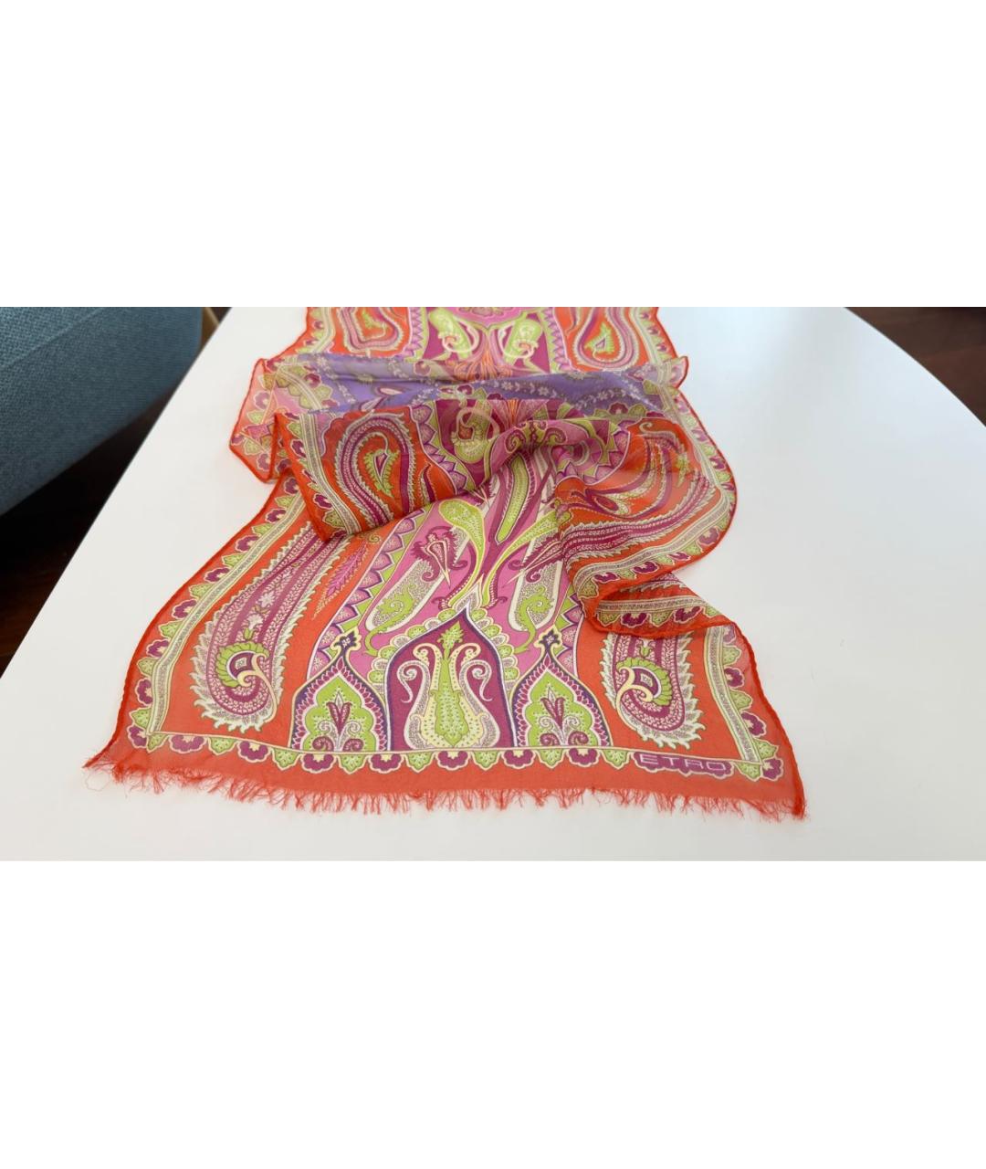 ETRO Мульти шелковый платок, фото 2