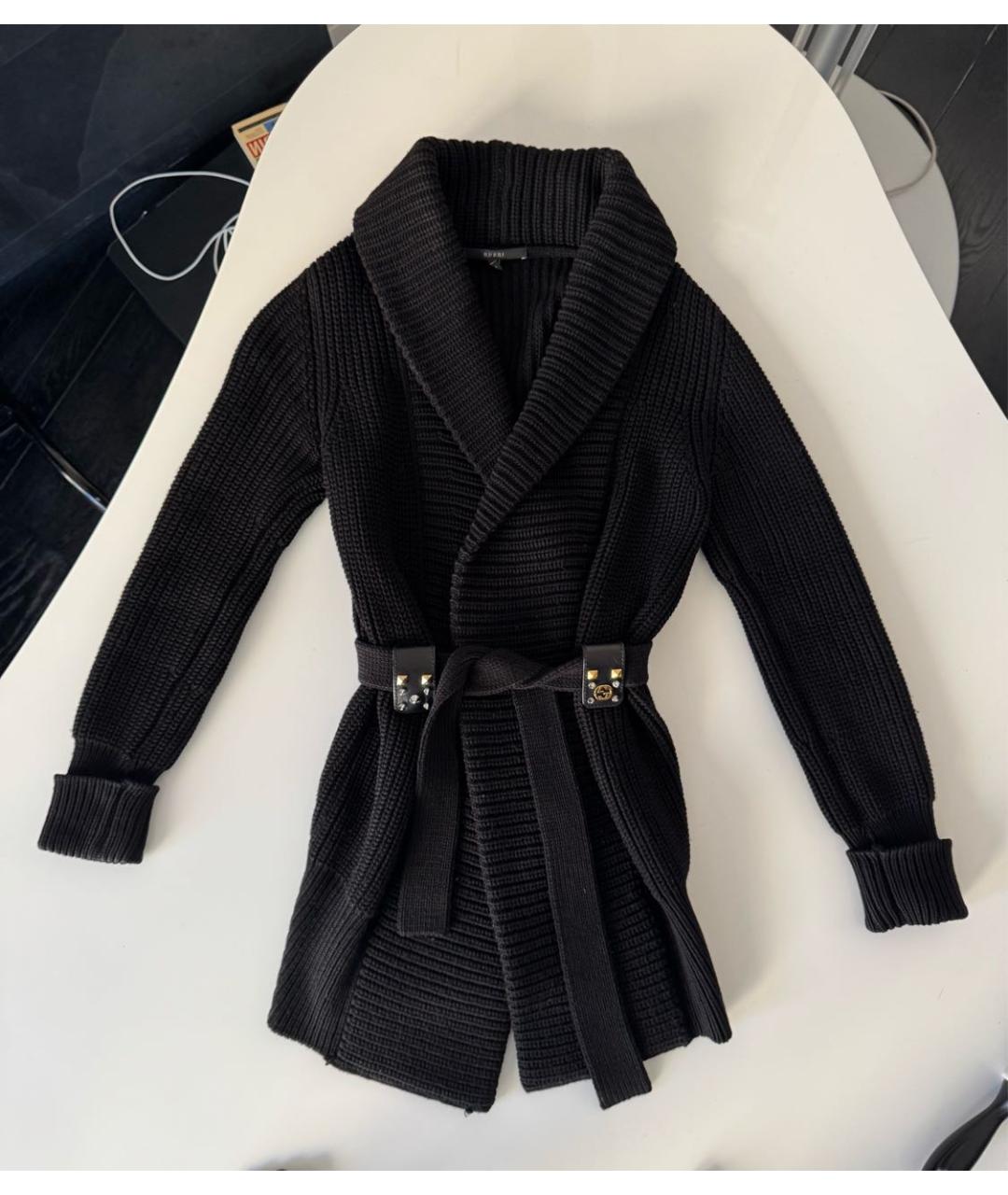 GUCCI Темно-синий шерстяной кардиган, фото 9