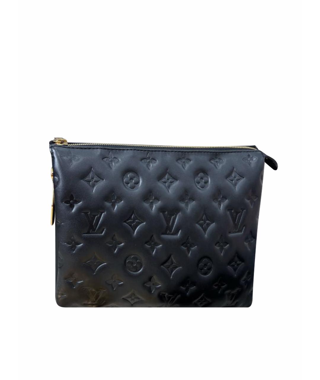 LOUIS VUITTON Черная кожаная сумка через плечо, фото 1