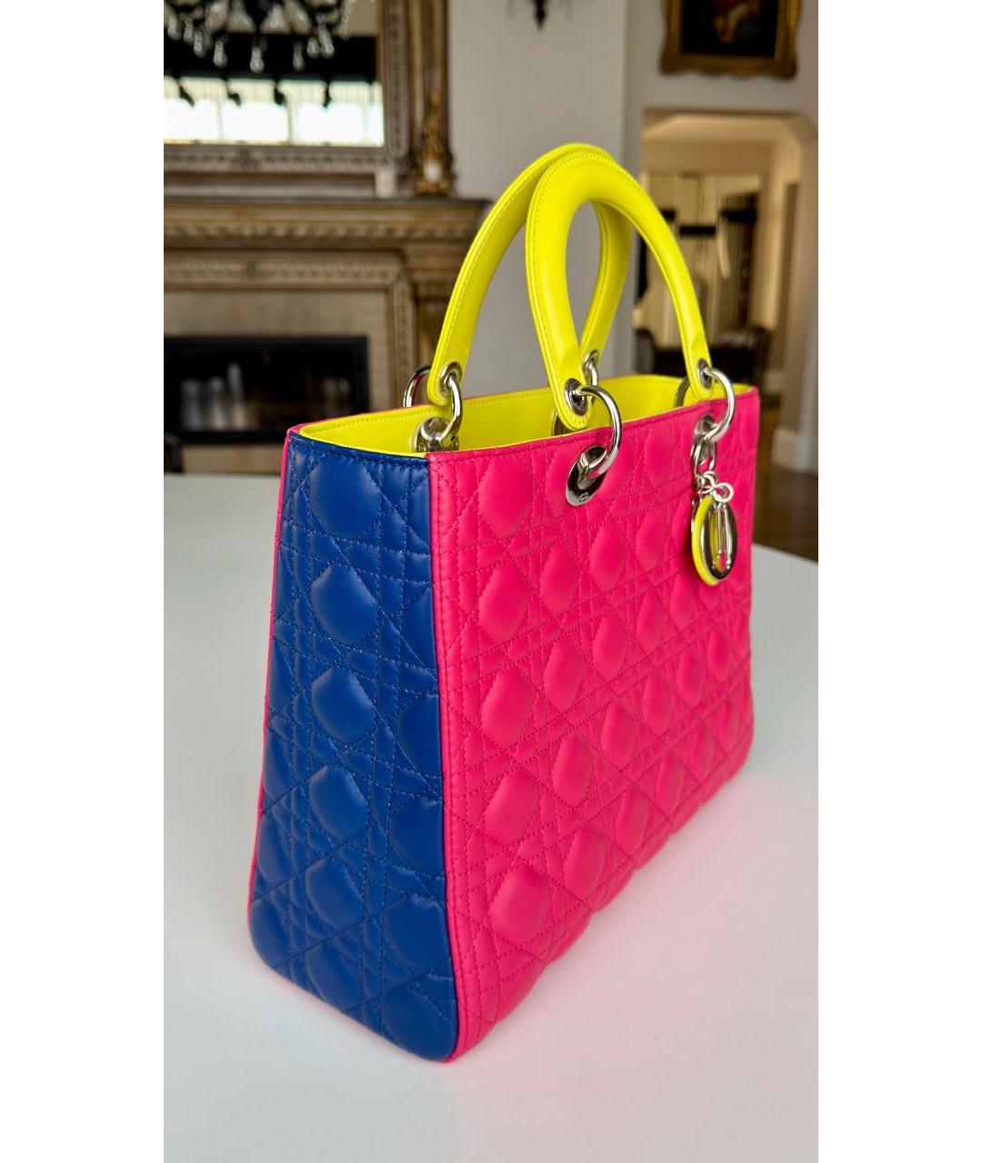 CHRISTIAN DIOR Мульти кожаная сумка с короткими ручками, фото 2