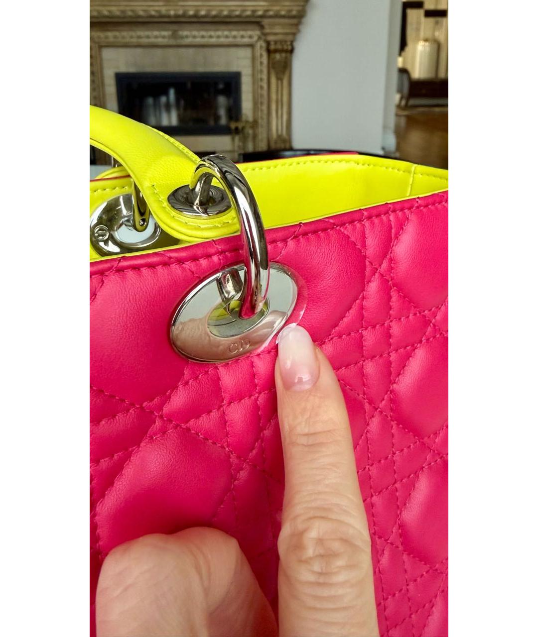 CHRISTIAN DIOR Мульти кожаная сумка с короткими ручками, фото 6