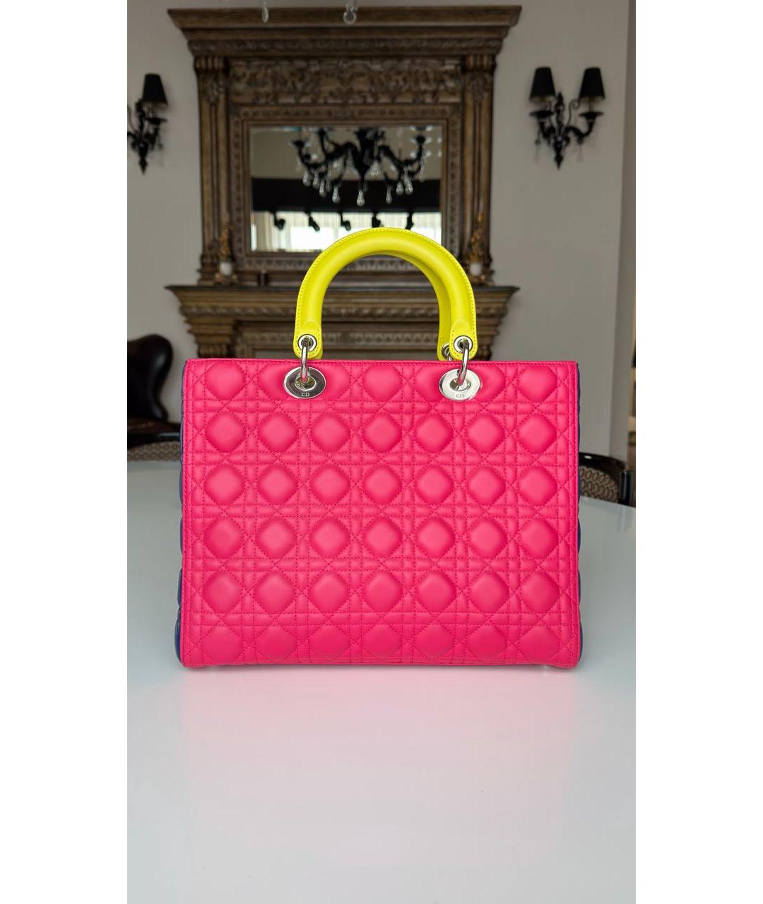 CHRISTIAN DIOR Мульти кожаная сумка с короткими ручками, фото 3