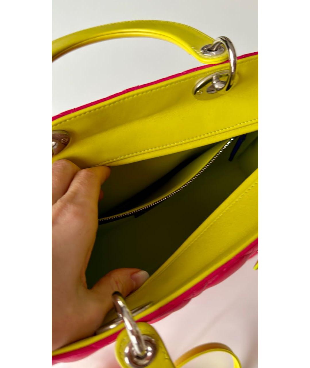 CHRISTIAN DIOR Мульти кожаная сумка с короткими ручками, фото 4