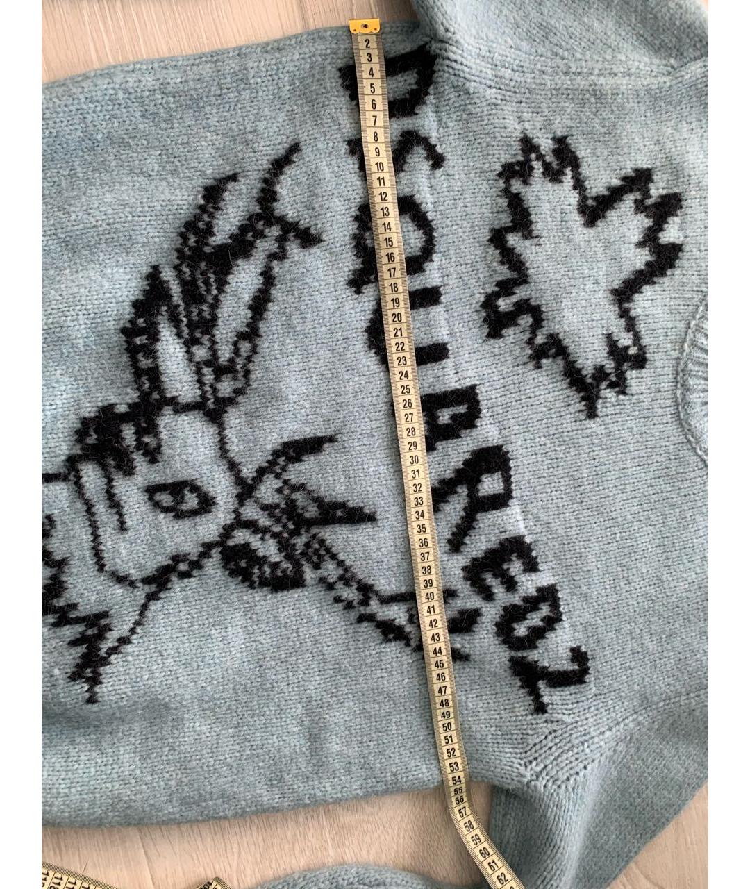 DSQUARED2 Голубой шерстяной джемпер / свитер, фото 8