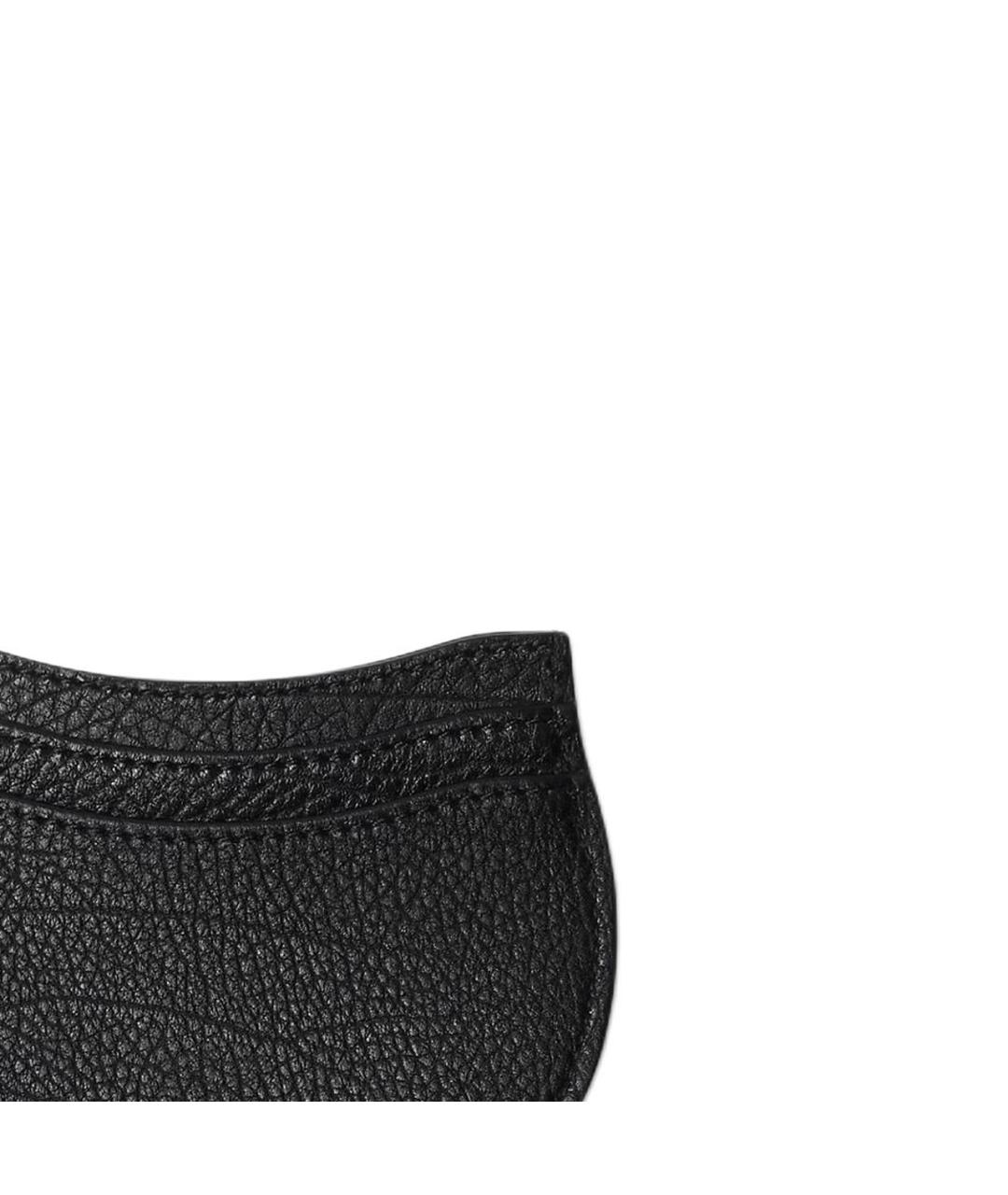 BURBERRY Черный кожаный кардхолдер, фото 3