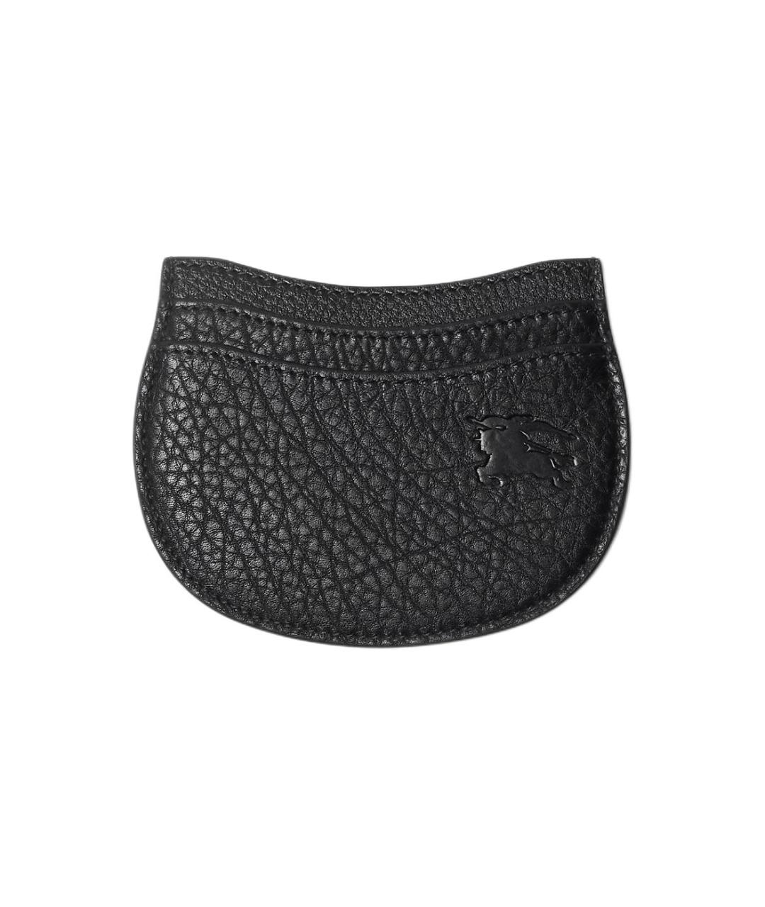 BURBERRY Черный кожаный кардхолдер, фото 6