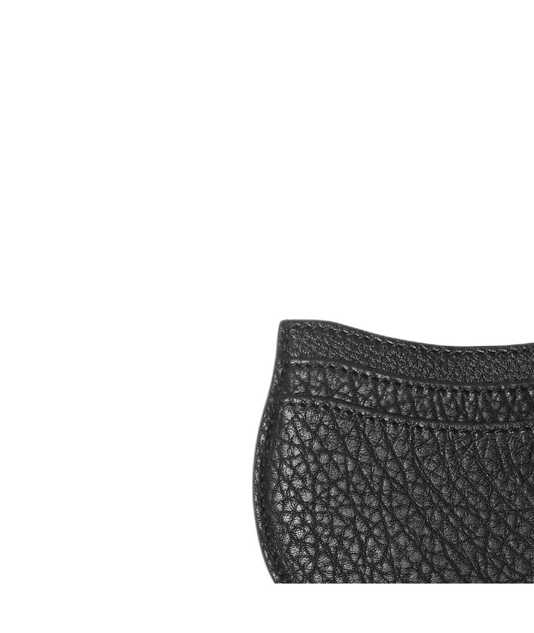 BURBERRY Черный кожаный кардхолдер, фото 4