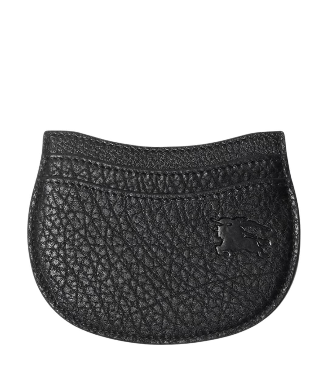 BURBERRY Черный кожаный кардхолдер, фото 1