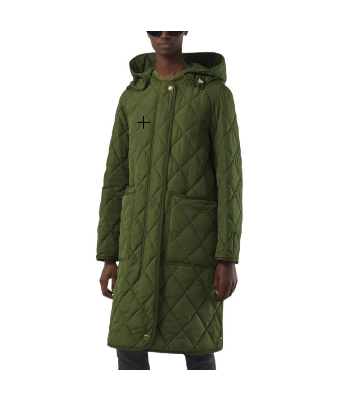 BURBERRY Зеленые пальто, фото 5