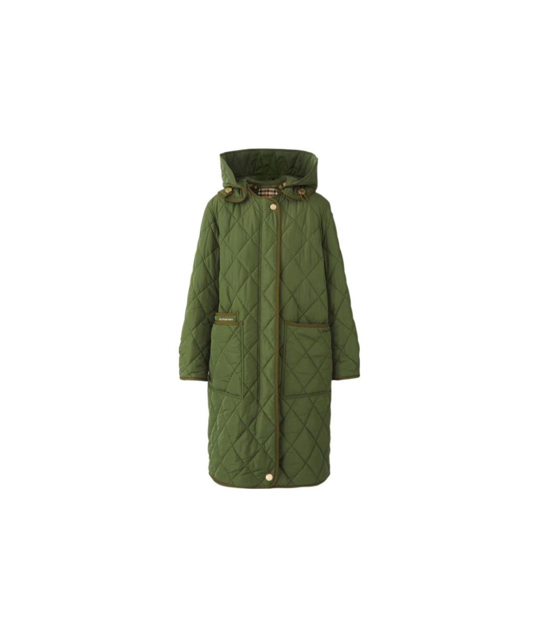 BURBERRY Зеленые пальто, фото 1