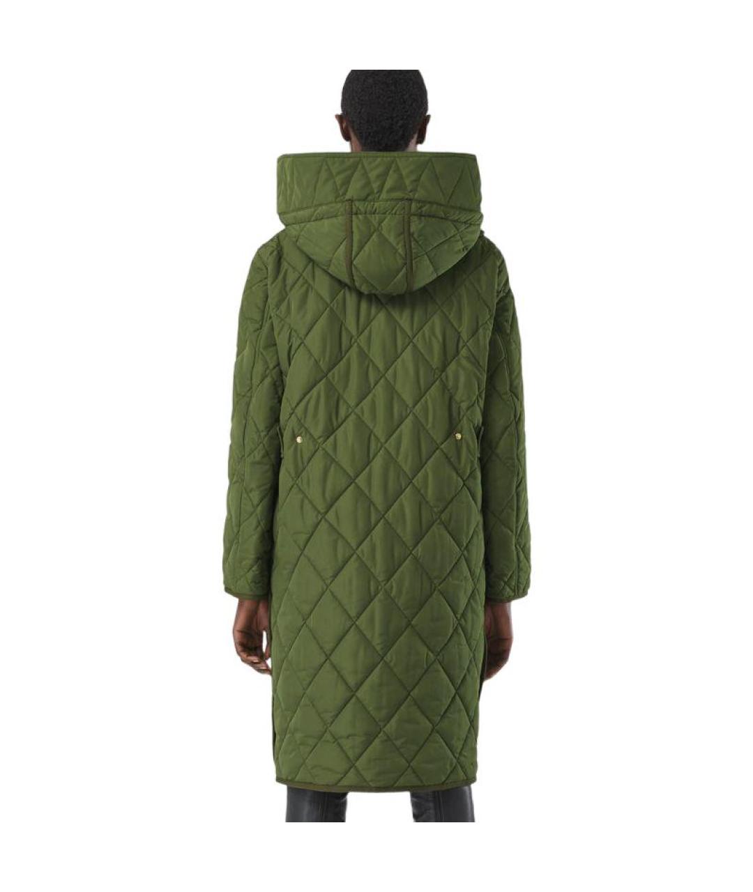 BURBERRY Зеленые пальто, фото 4