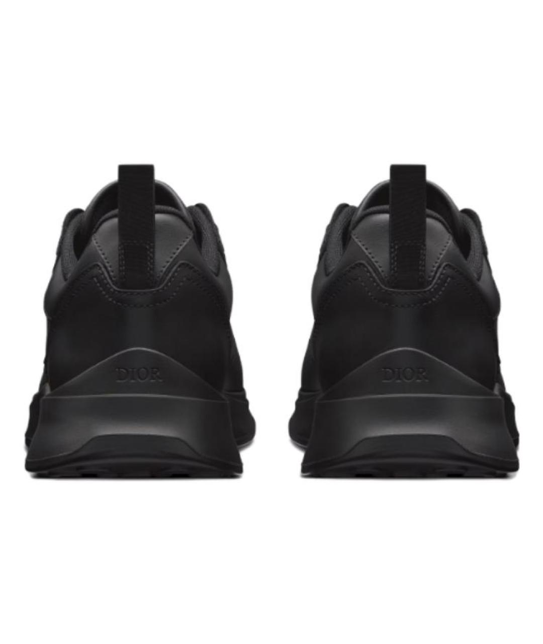 CHRISTIAN DIOR Черные кожаные высокие кроссовки / кеды, фото 4