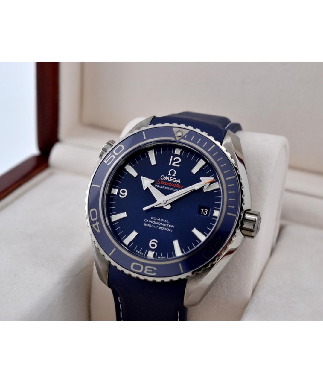 OMEGA Темно-синие часы, фото 4