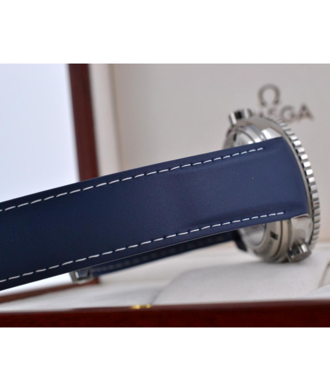 OMEGA Темно-синие часы, фото 5