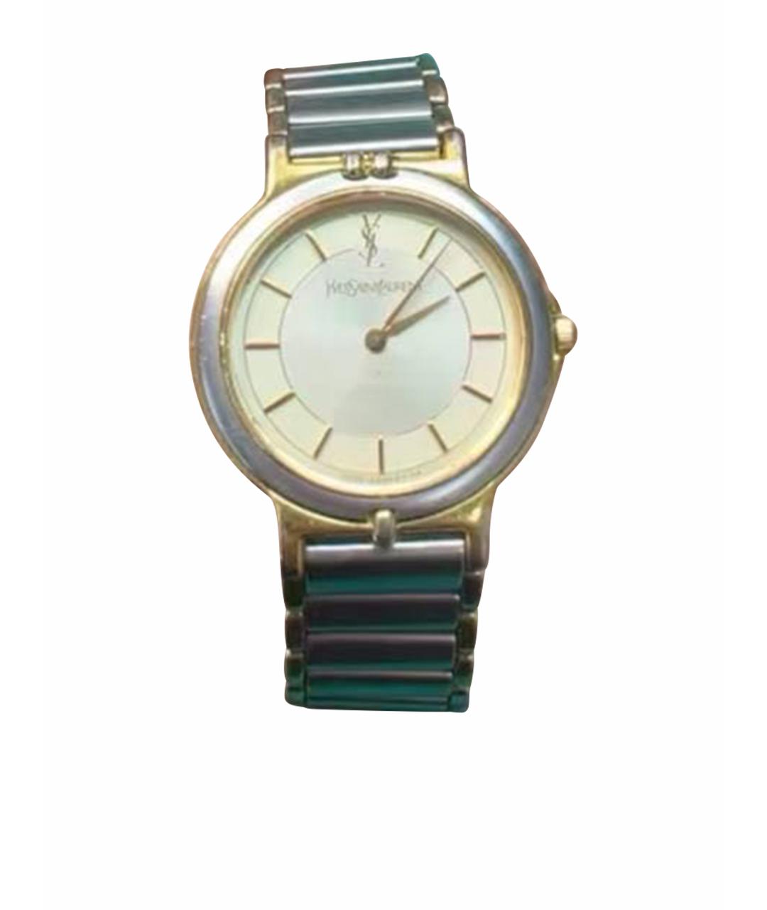 SAINT LAURENT Серебряные металлические часы, фото 1