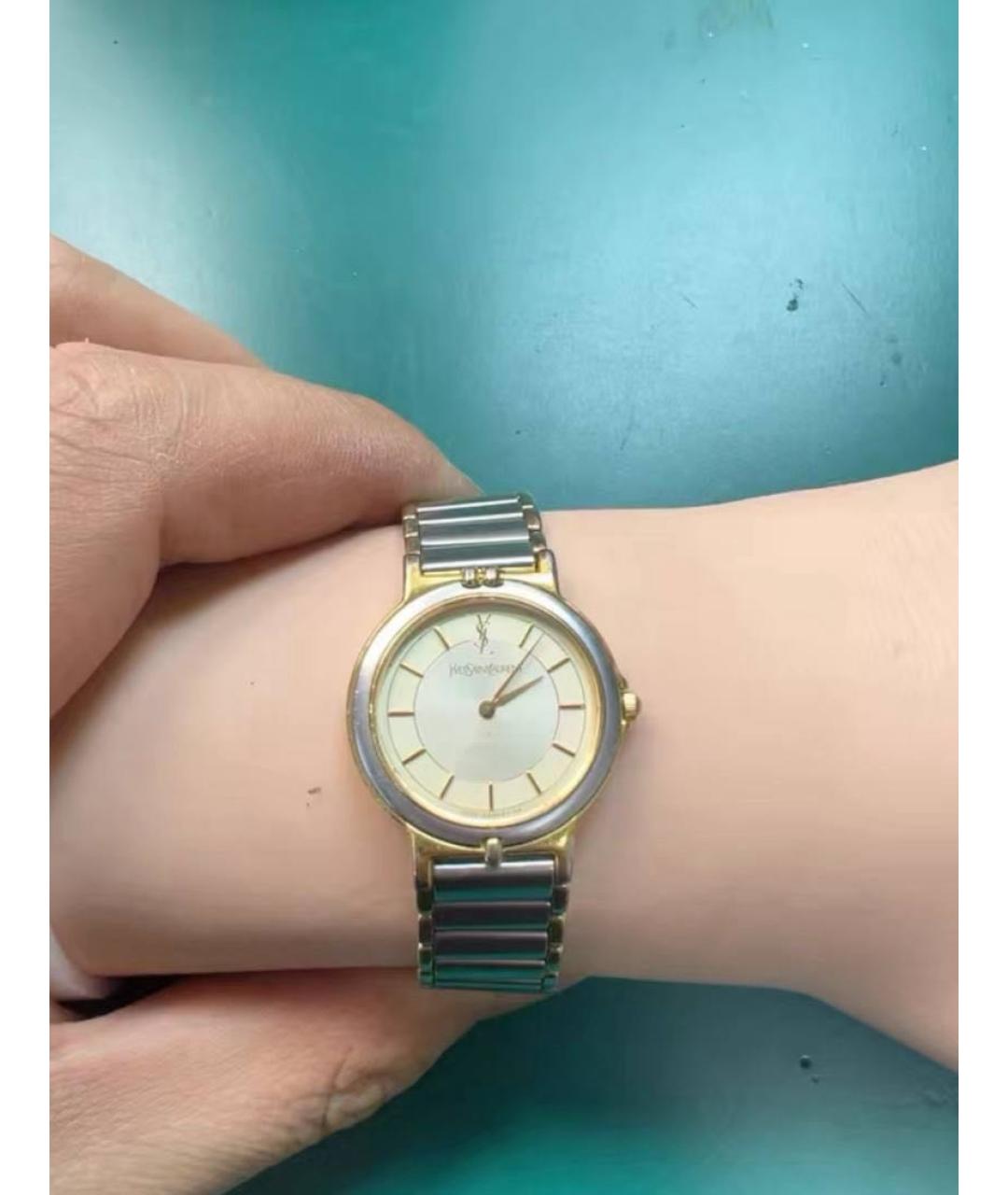 SAINT LAURENT Серебряные металлические часы, фото 6