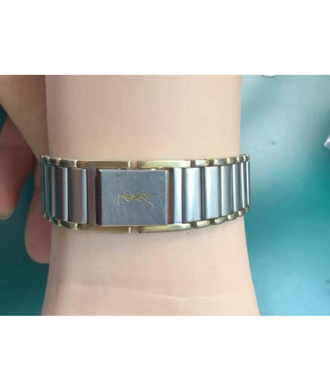 SAINT LAURENT Серебряные металлические часы, фото 3