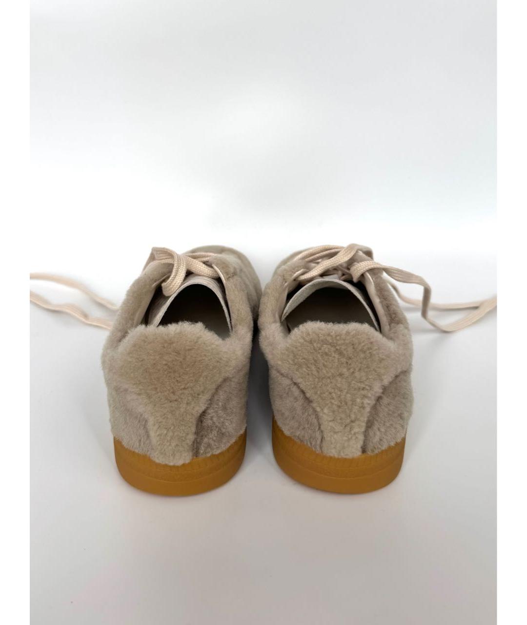 SANTONI Бежевые кеды, фото 4