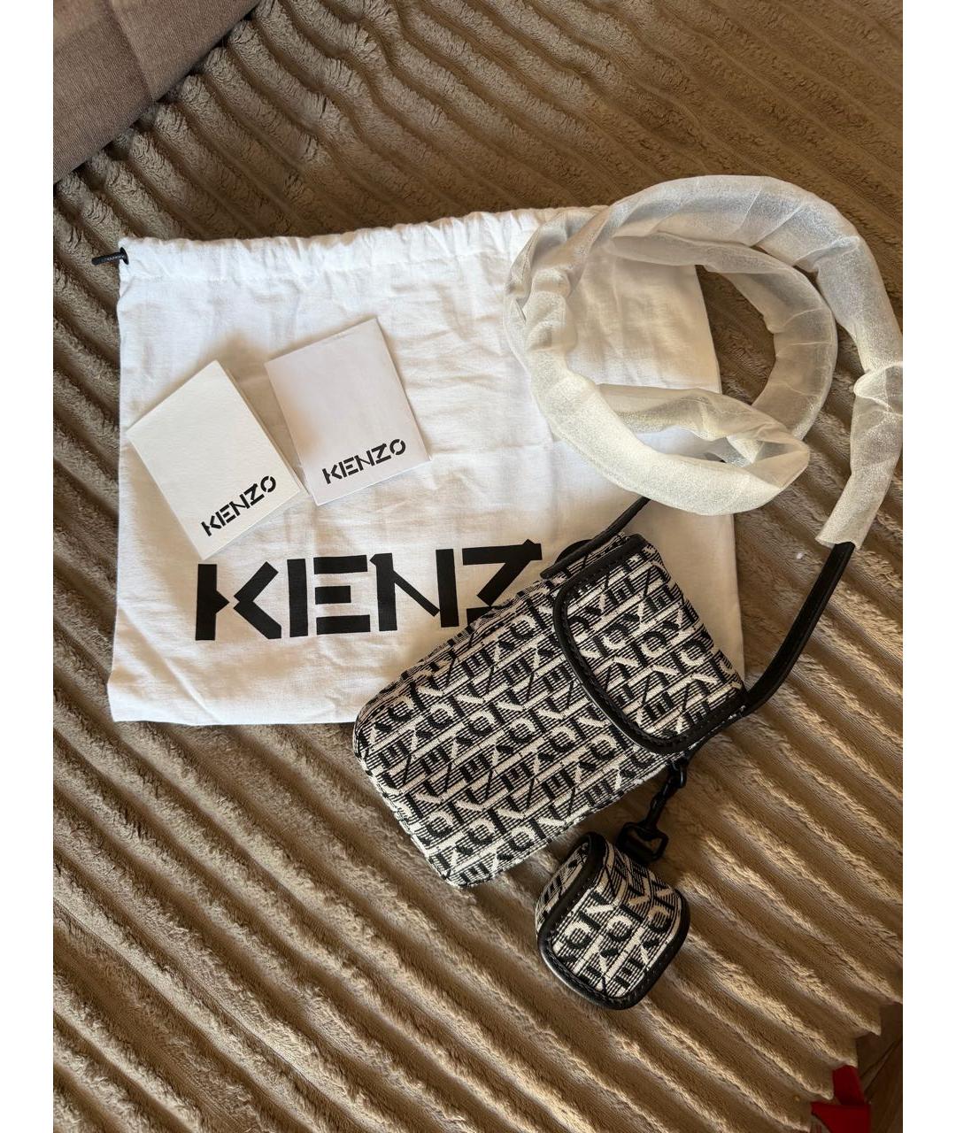 KENZO Мульти тканевая сумка на плечо, фото 2