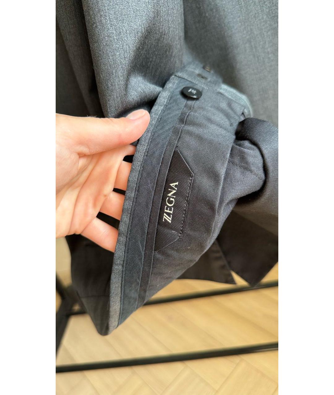 ZEGNA Антрацитовый классический костюм, фото 8