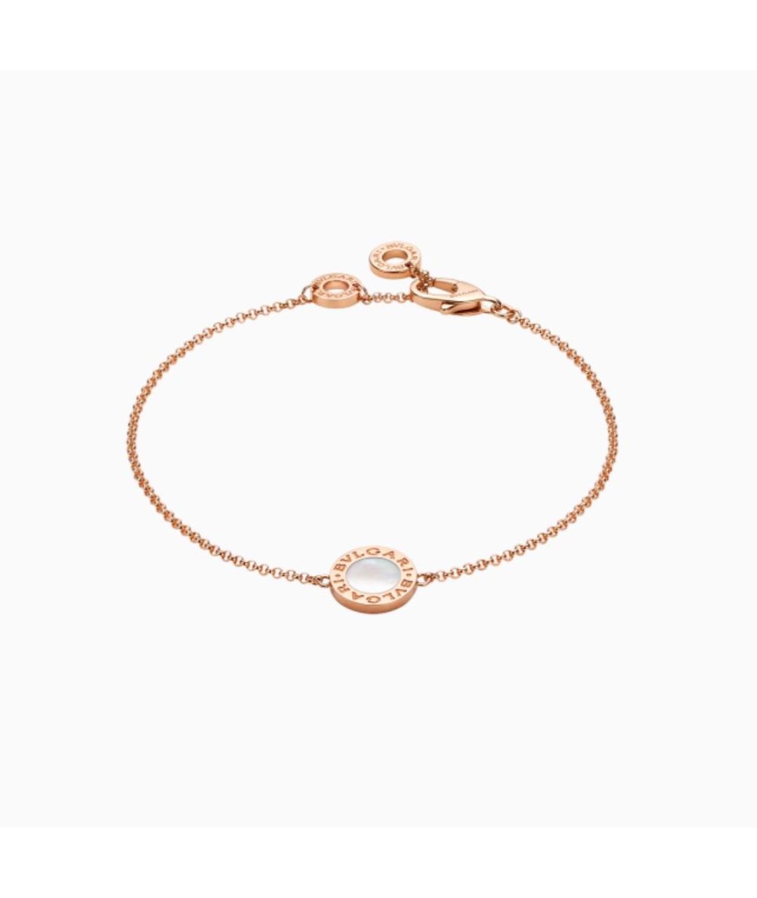 BVLGARI Белый браслет из розового золота, фото 6