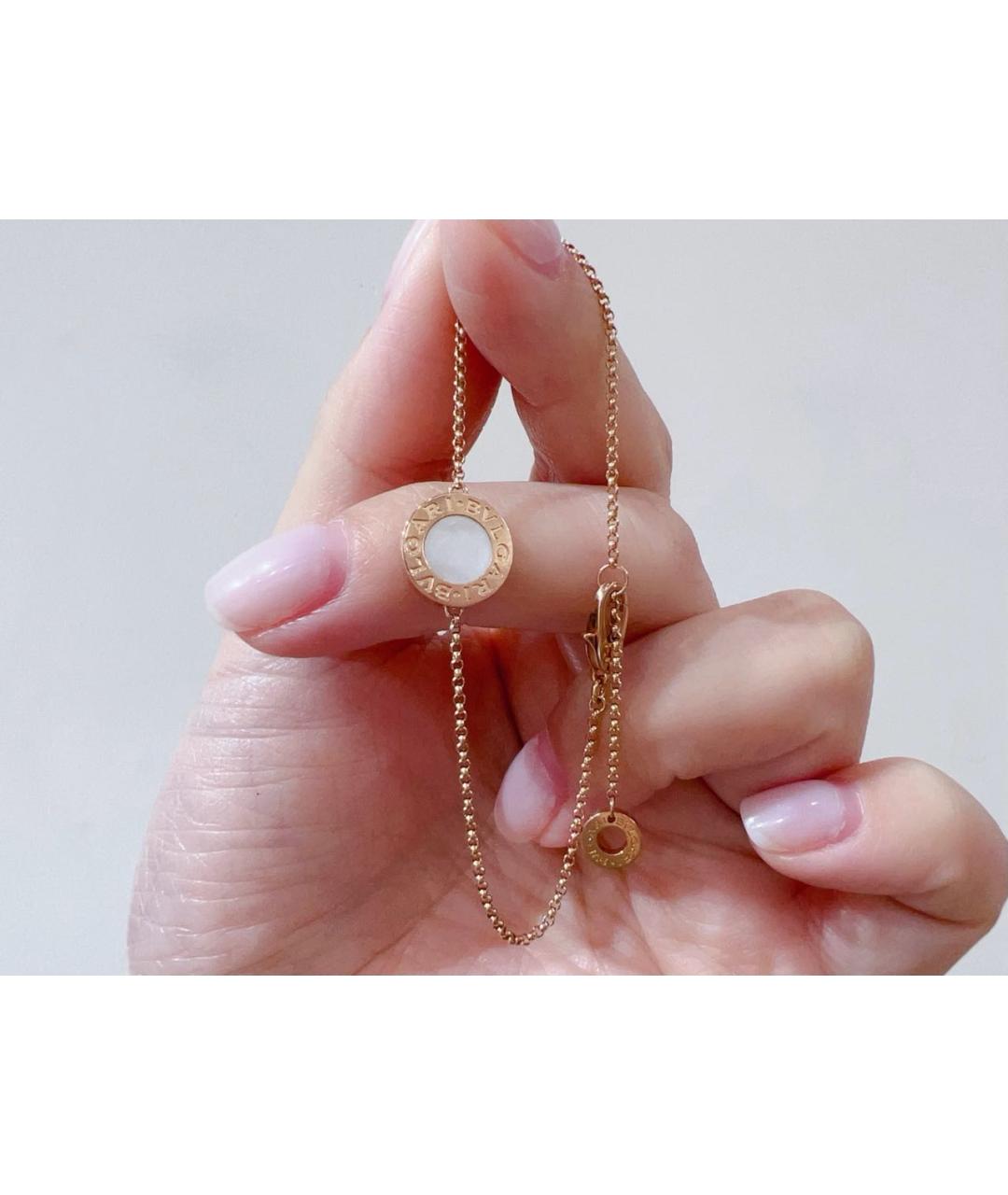 BVLGARI Белый браслет из розового золота, фото 2