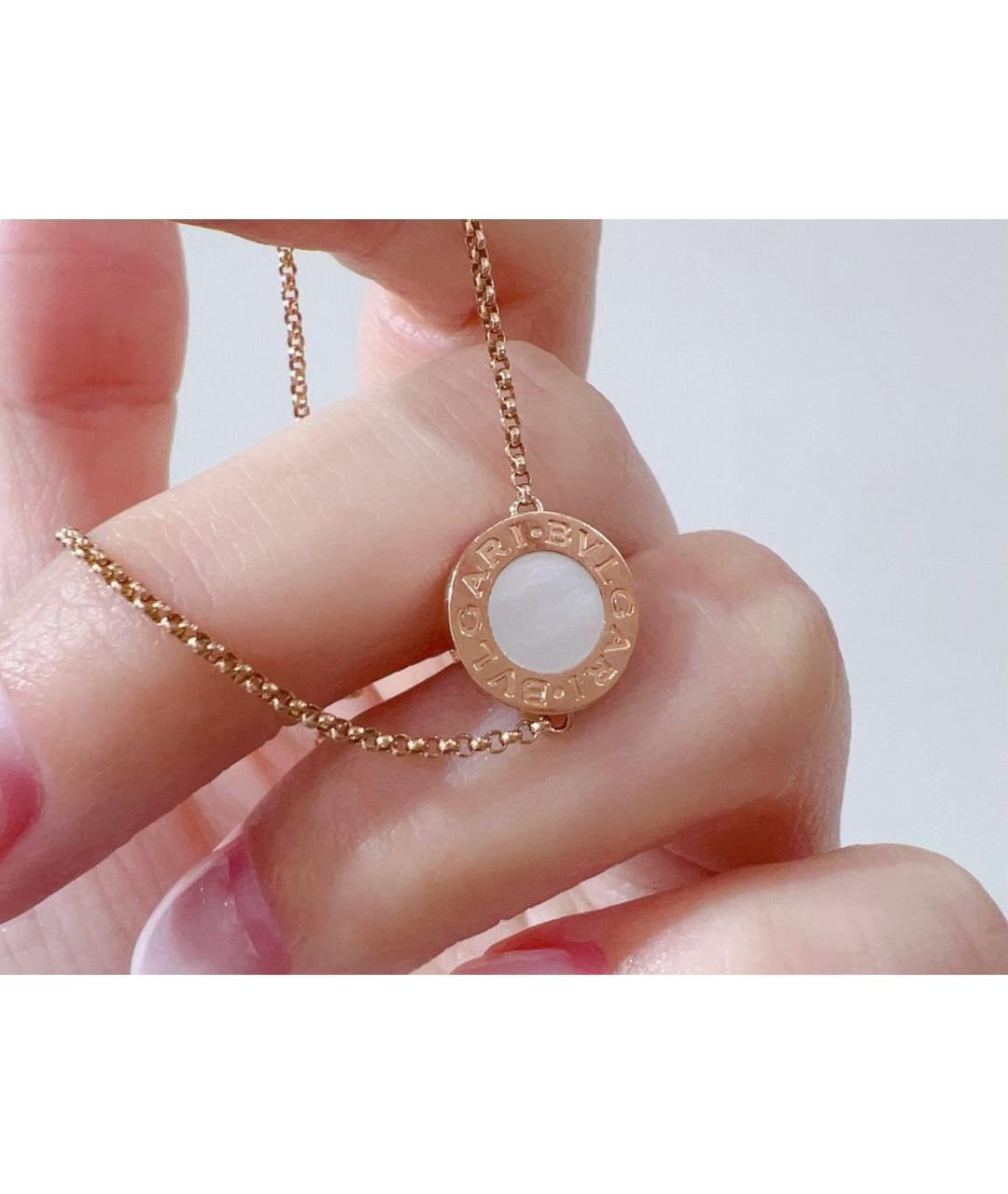 BVLGARI Белый браслет из розового золота, фото 4