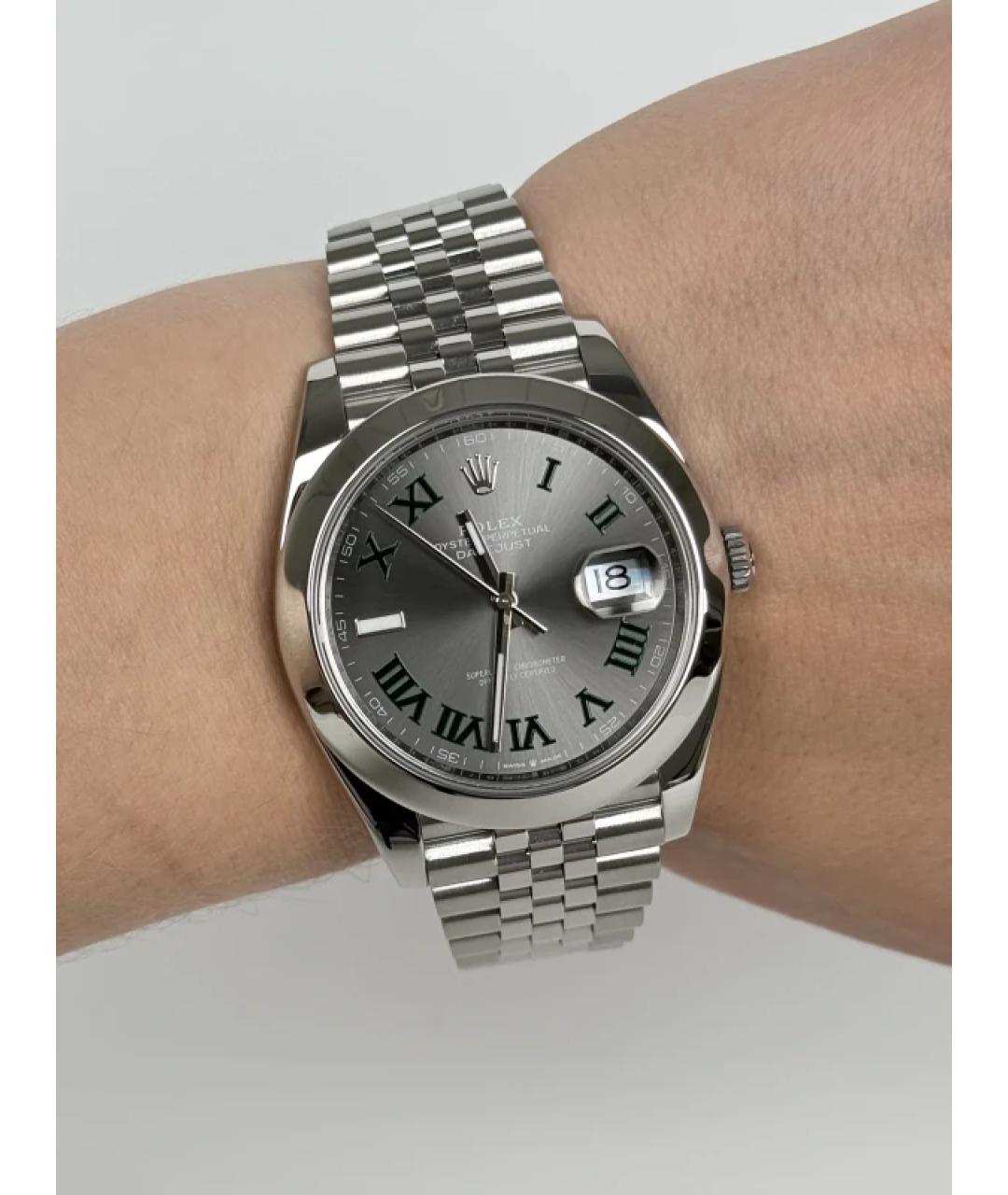 ROLEX Серые часы, фото 3