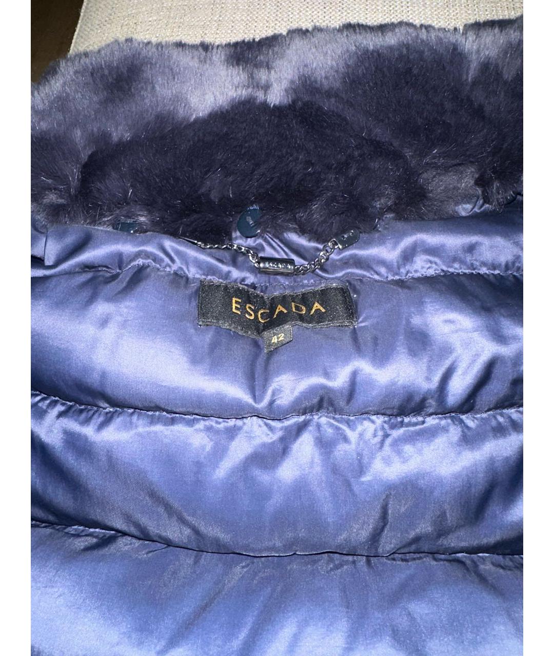 ESCADA Синяя полиэстеровая куртка, фото 3