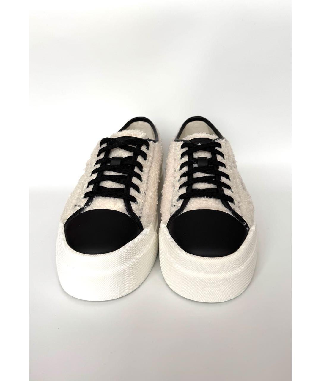 SANTONI Бежевые текстильные кеды, фото 2