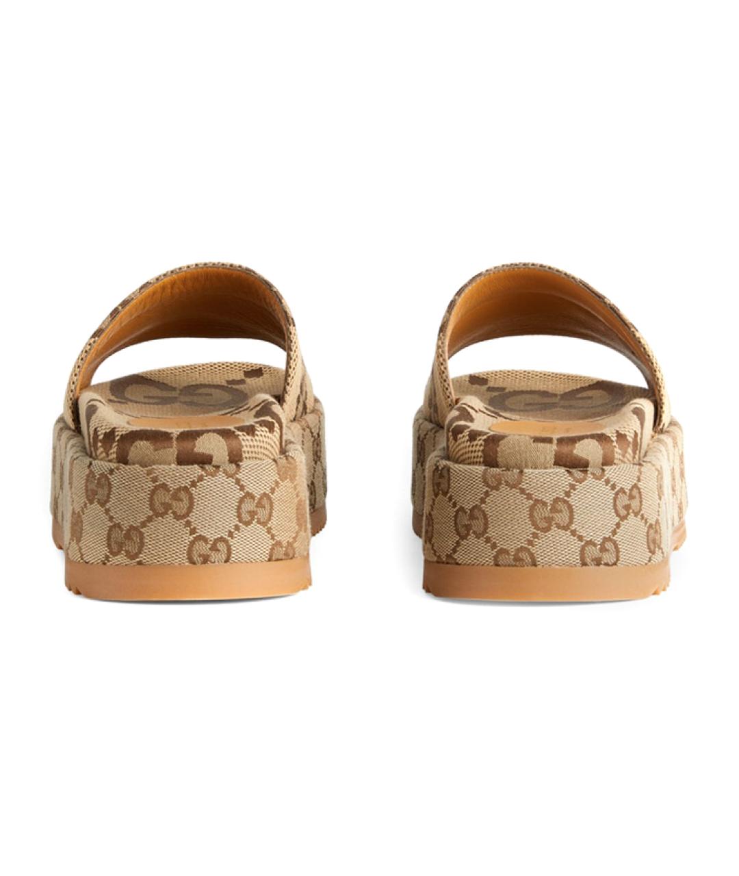 GUCCI Бежевые сандалии, фото 4