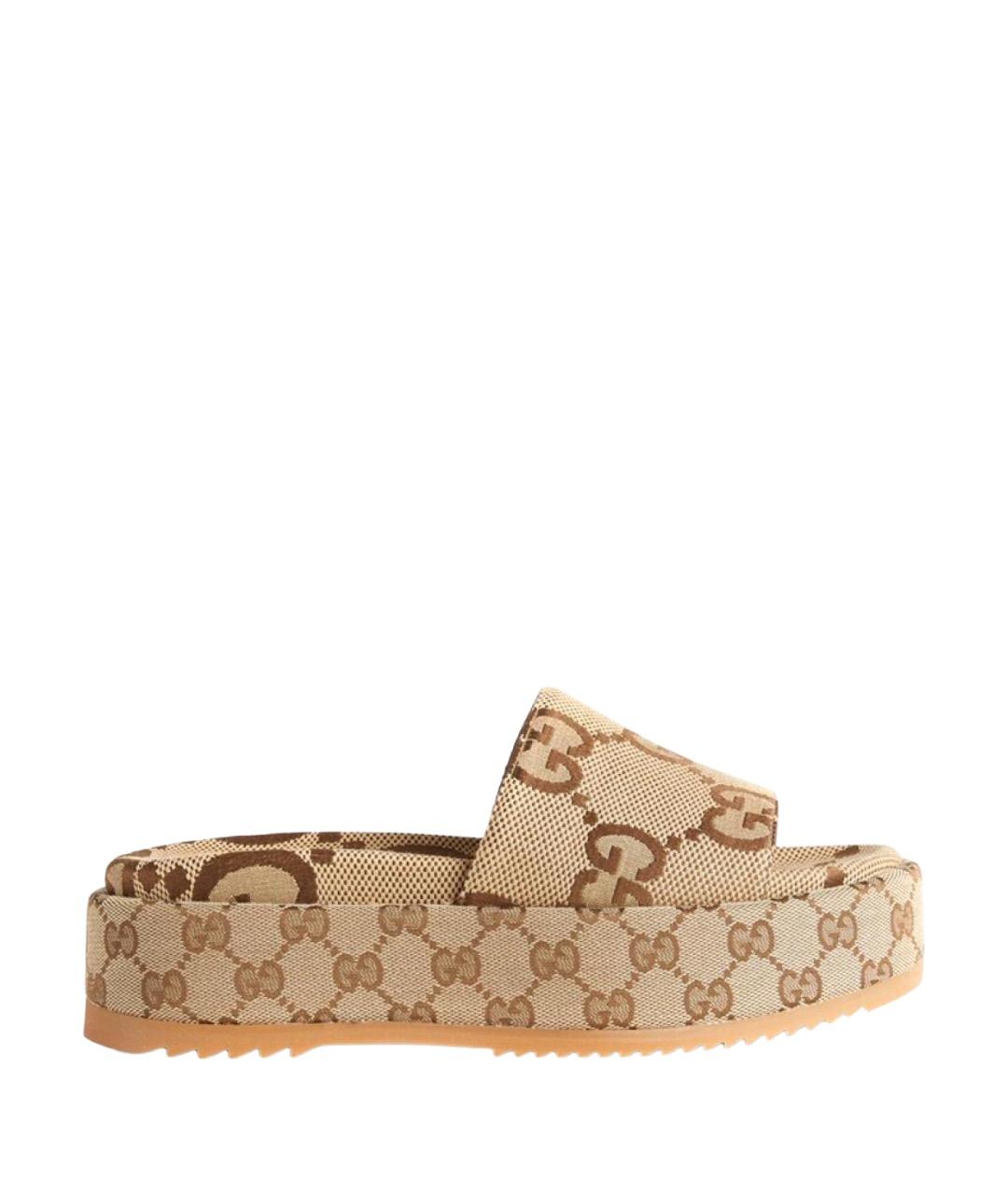 GUCCI Бежевые сандалии, фото 1