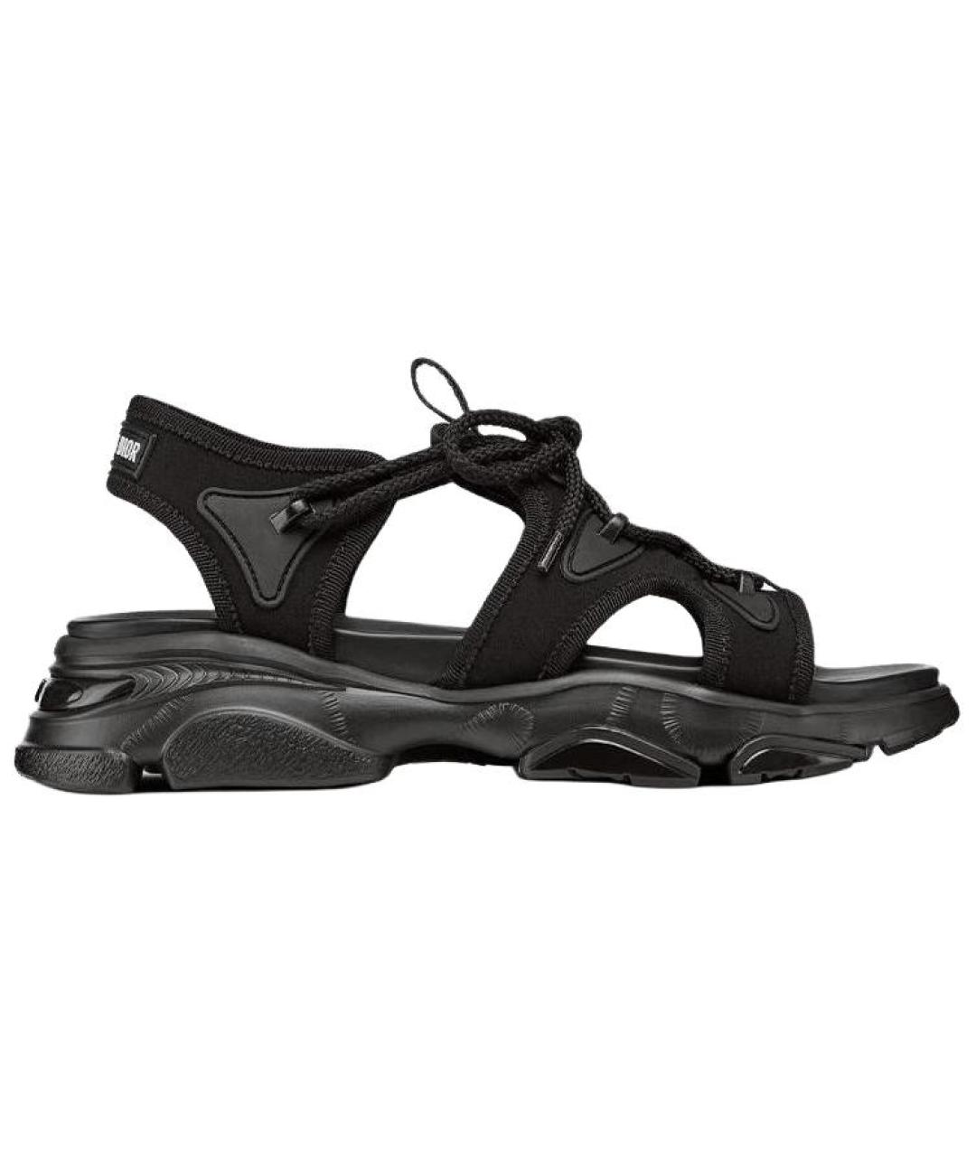 CHRISTIAN DIOR Черные сандалии, фото 1