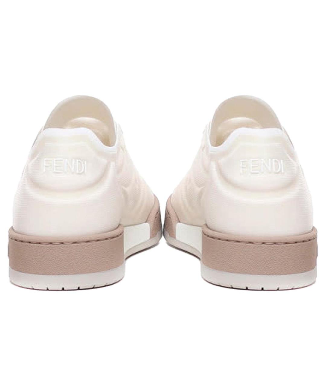 FENDI Белые замшевые кеды, фото 5