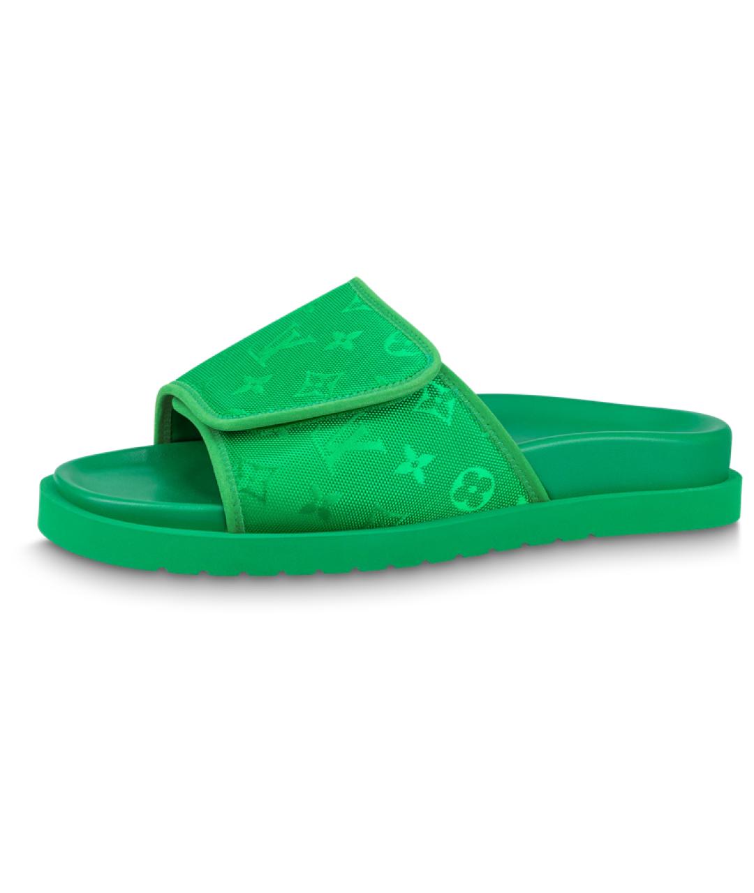 LOUIS VUITTON Зеленые сандалии, фото 2