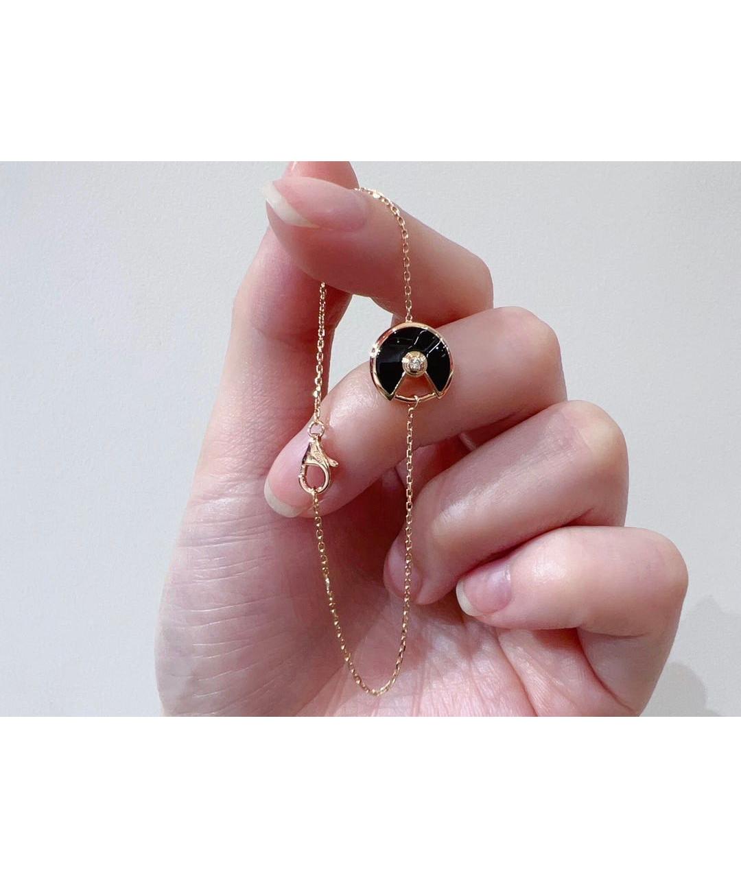 CARTIER Черный браслет из розового золота, фото 2