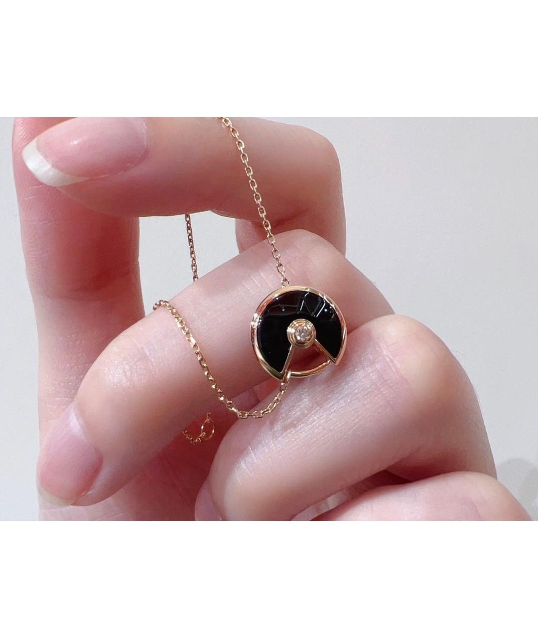 CARTIER Черный браслет из розового золота, фото 4