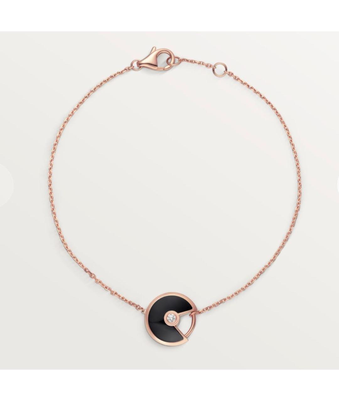 CARTIER Черный браслет из розового золота, фото 6