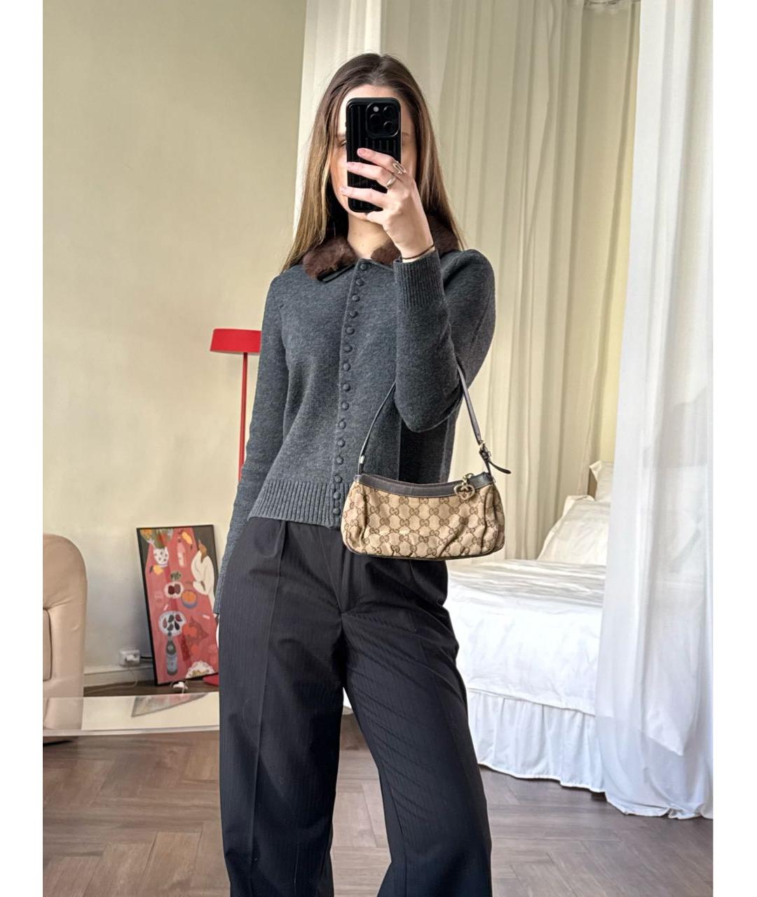 GUCCI Коричневая сумка через плечо, фото 7